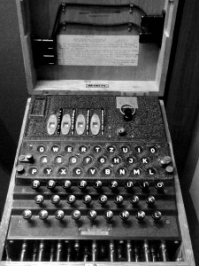 Navy Enigma at the National Cryptologic Museum.